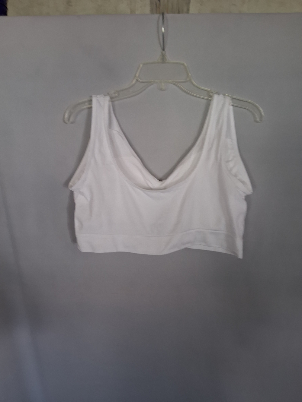 White Draped V-Neck Bra For Women